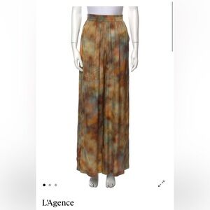 L’Agence Tie Dye Wide Leg Pants